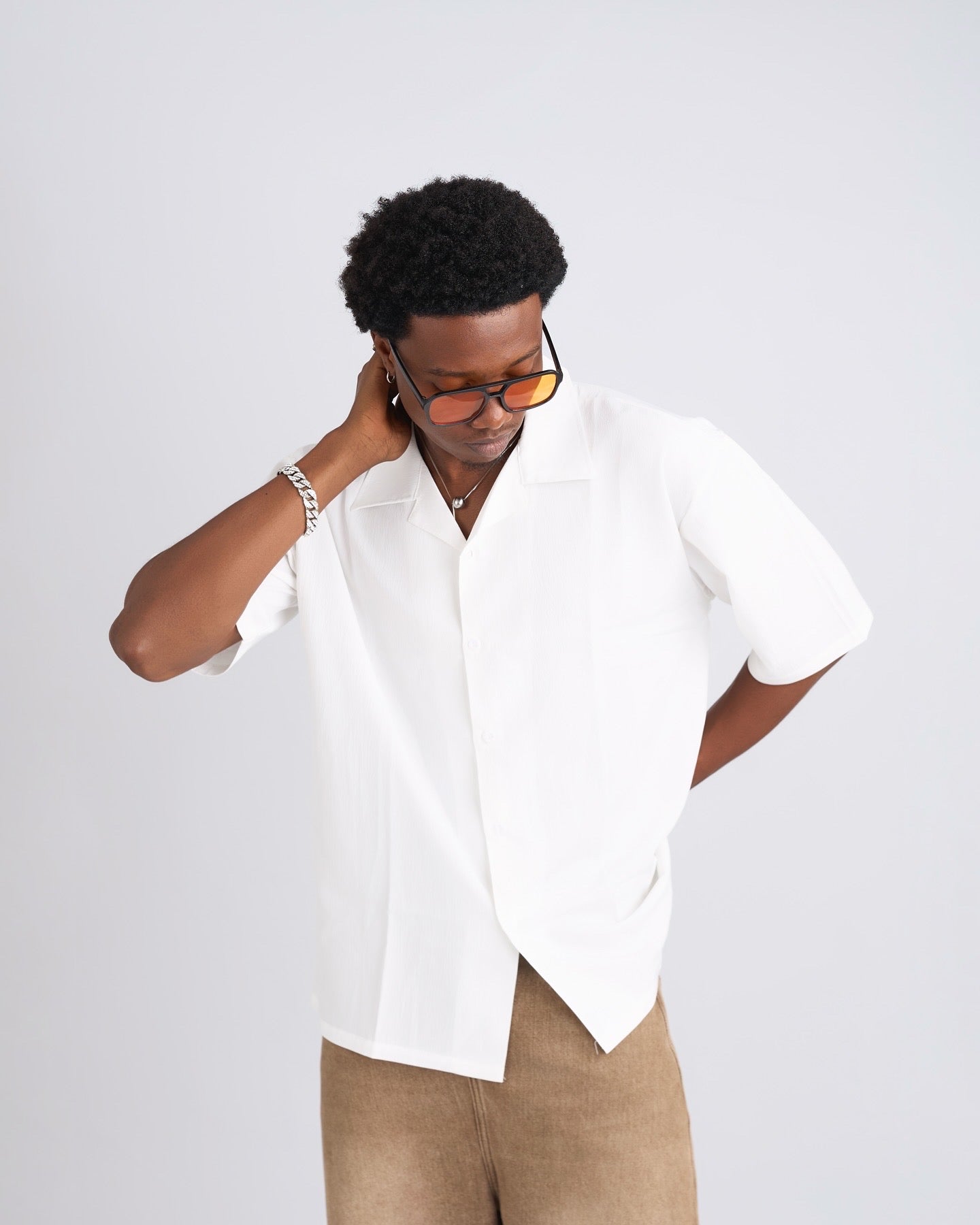 Pleated Shortsleeved Shirt